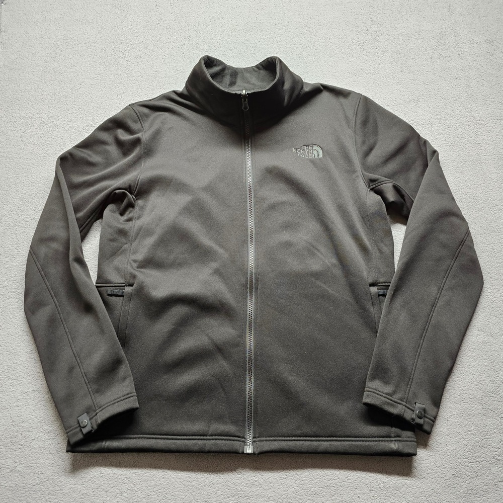 The North Face Full Zip Softshell Jacket Mens M Black NF0A3S0B Outdoor Fleece